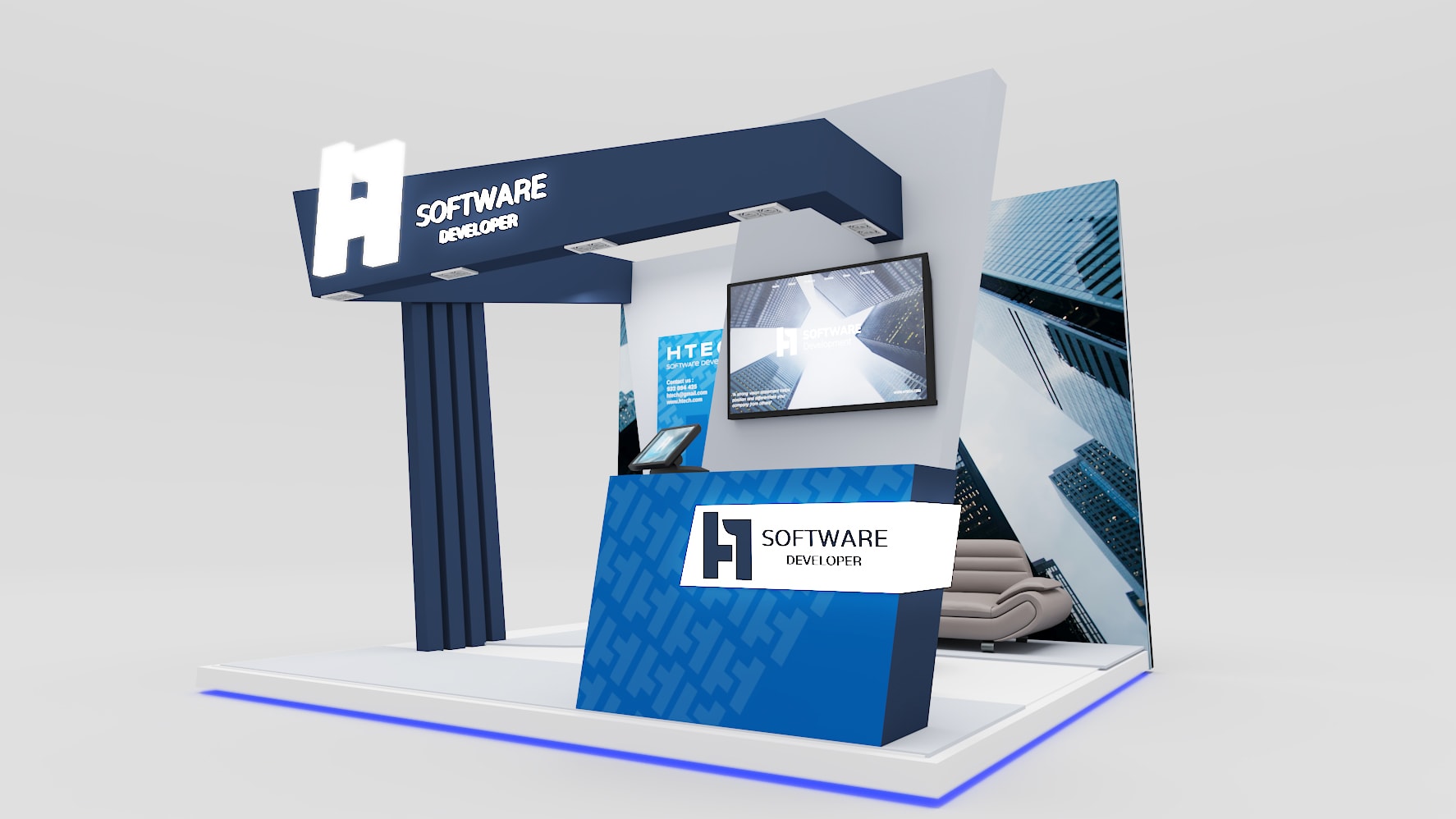 Stand Ilustrativo – Projetos 3D | Differentt Lab